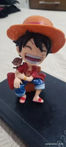 Kit 2 Action Figures One Piece - Luffy e Sanji Cozinheiro (Estilo Chibi Mini)