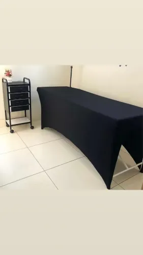 Maca dobrável de lash designer, + lençol, + escada tudo na cor preta 