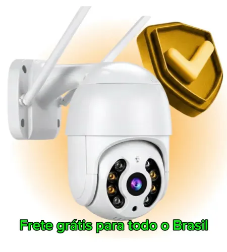 Câmera de Segurança Wi-Fi Externa 360° Full HD - Frete Grátis para todo Brasil