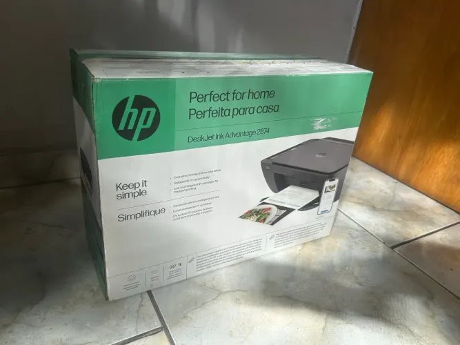 Multifuncional HP 2874 nova lacrada na caixa