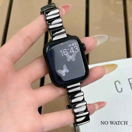 Pulseira preta Apple Watch 42mm