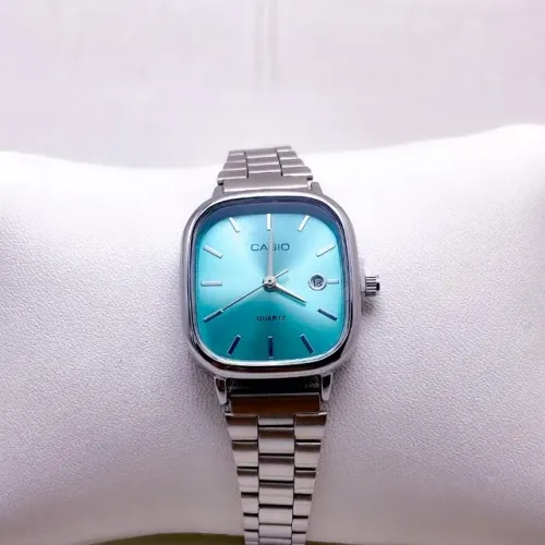 Relógio Casio Quartz Unissex Pulseira de aço 