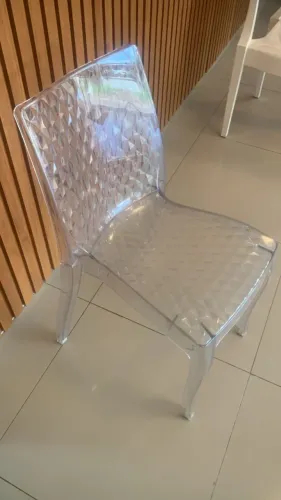 cadeiras de cristal italianas! conjunto com 9 unidades!