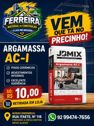 Argamassa João de barro AC1 15kg