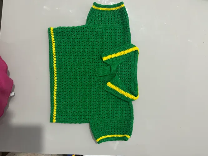 Gola polo Crochê Brasil 