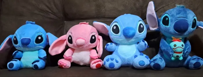 Pelúcias Stitch ou Angel Disney a partir de R$ 40