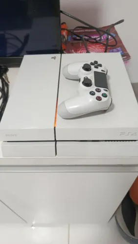 Ps4 FAT branco edição especial glacier white com caixa e manual 