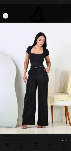 Calça pantalona alfaiataria
