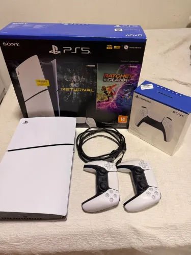 Ps5 mídia digital  2 controle 
