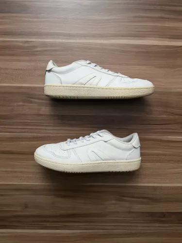 Tênis vintage masculino RAINHA couro branco num 41