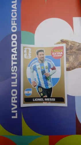 Figurinha da copa 2026 EXTRA DO MESSI DE OURO 800$