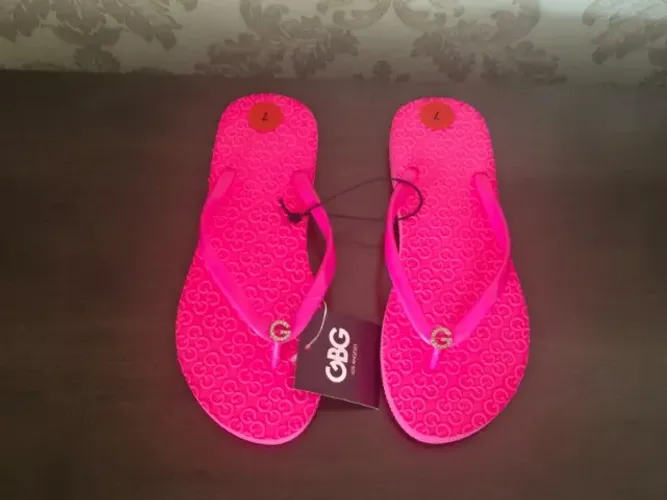 Chinelo De Dedo Original Guess Rosa Ou Pink. Tam 36, 37, 38