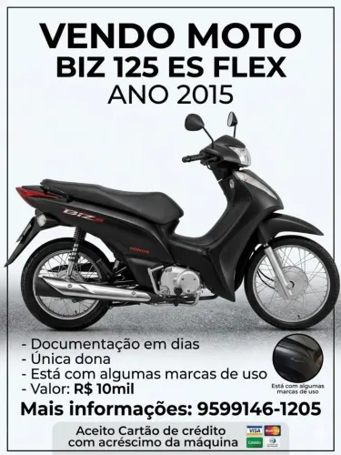 Moto Biz 125 Flex ano 2015