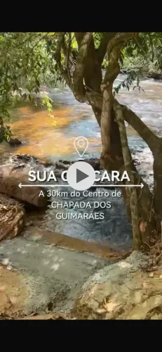 Chácara na beira do rio, chapada