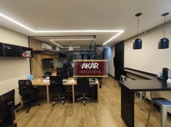 Linda Sala Comercial no Centro de Santo André, com 78m² de área útil