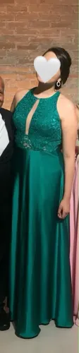 Vestido de Festa Verde Esmeralda