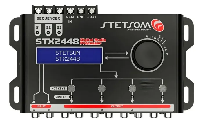 Processador de audio digital Stetsom STX2448
