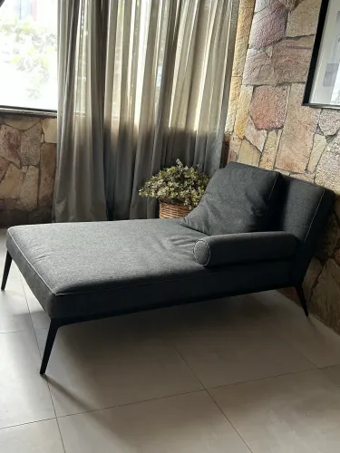 Recamier/ divã/ sofá modular preto 