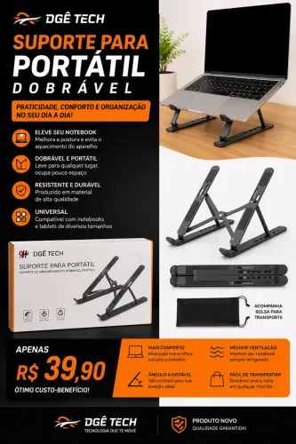 SUPORTE PARA PORTÁTIL DOBRÁVEL