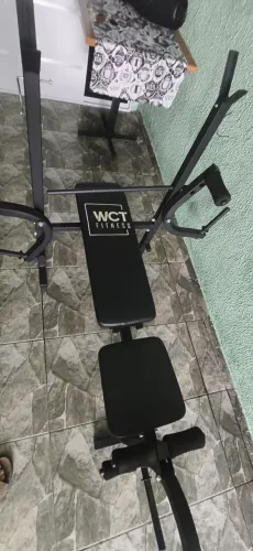 Vendo banco de supino multifuncional dobrável com módulos de pedra valor r$ 350