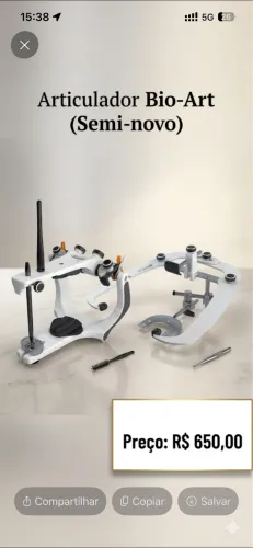 Articulador A7plus Bio-art Com Arco Facial Standart E Estojo