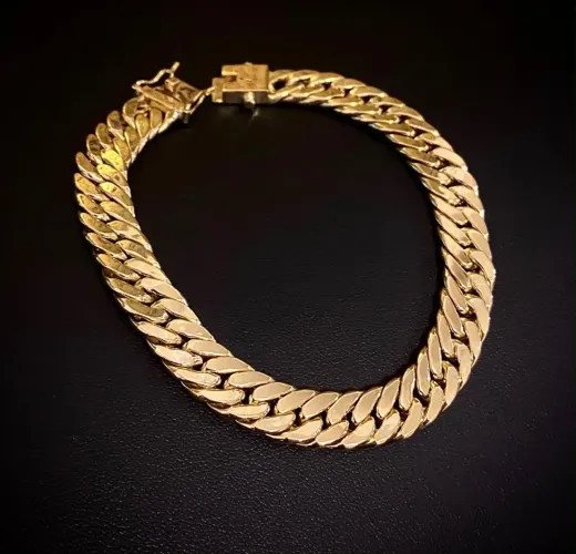 Pulseira Grumet Duplo em ouro 18k 750