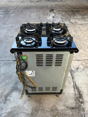 Fogão 4 Bocas Electrolux Prata Automático com Mesa de Vidro e Porta Full Glass (52LSV)