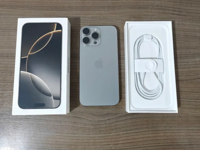 Iphone 16 Pro Max 256gb bateria 91% pego troca passo cartão