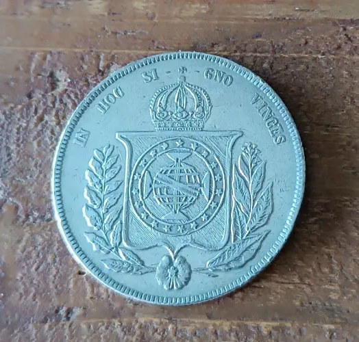 Moeda 1000 réis --60 prata