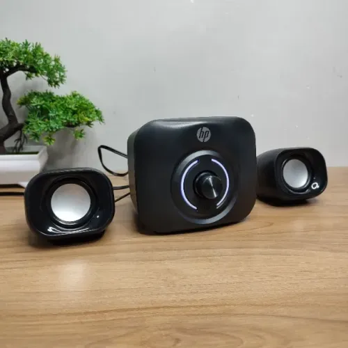 Caixa de Som HP DHS-2111S 11W 2.1 com Subwoofer Graves potentes e som imersivo