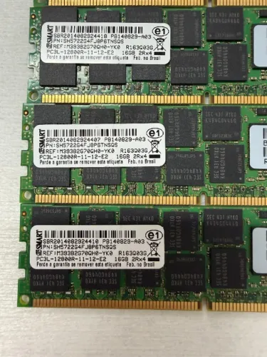 Memória Smart 16gb, M393b2g70qh0-yk0, Pc3l-12800r Ecc Registrada