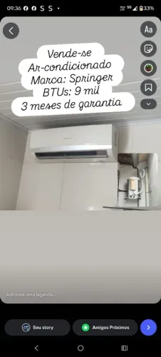 Ar condicionado 9 mil BTUs