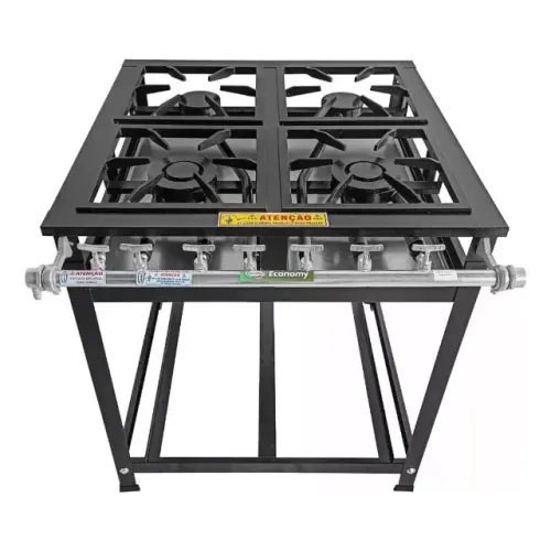 Vendo Fogão Industrial 4 Bocas Cristal Aço, NOVO, LACRADO E SEM USO