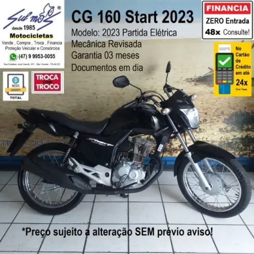 Honda CG 160 Start 2023 # Vendo, Troco, Financio até48x. Consulte!