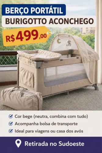 Berço portátil Burigotto Aconchego