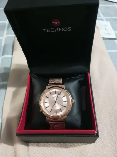 Relógio feminino impecável de duas faces novo