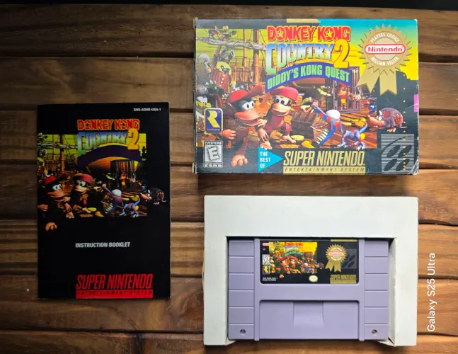 [CIB] Donkey Kong Country 2 Original SNES - Player's Choice Million Seller - Raro