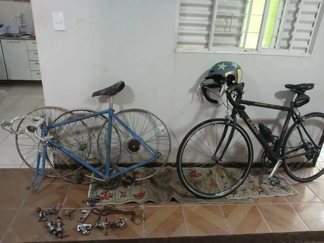 Pacote bicicleta todos itens.