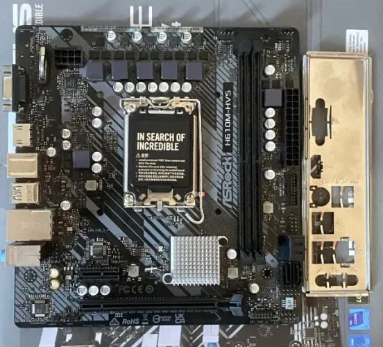 Placa Mãe ASRock H610M-HVS, Chipset H610, Intel LGA 1700, DDR4