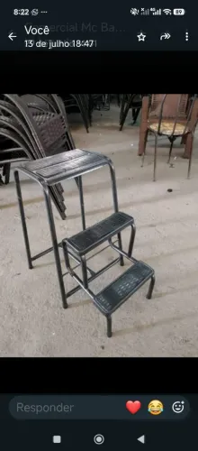 Escada dobrável 3 degraus