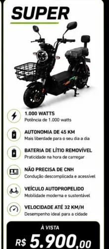 Vendo scooter modelo super 1000w