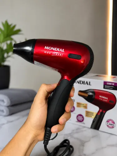 Secador Mondial Max Travel 1200W - Compacto, Potente e Original!
