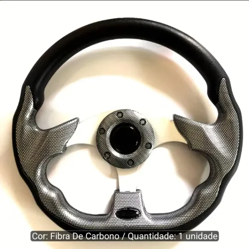 Volante esportivo fibra de carbono 