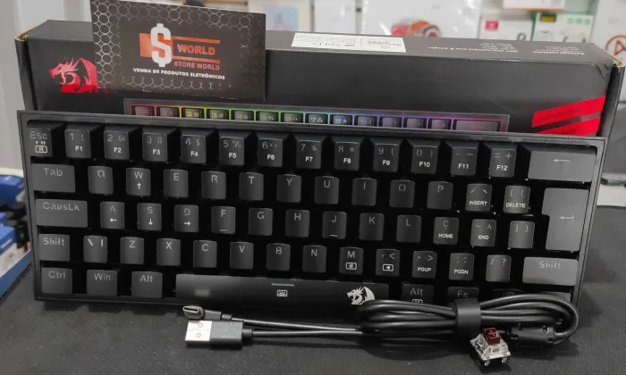 Teclado mecânico com Switch Marrom - Store World