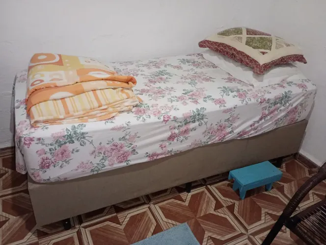 Cama.box de solteiro com colchão fabrispuma novo ortopédico