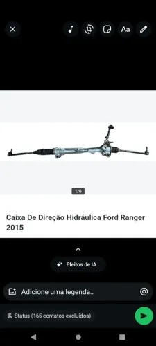 CAIXA DE DIREÇÃO HIDRÁULICA DA FORD RANGER 2018 FILE ZERA E ORIGINAL *