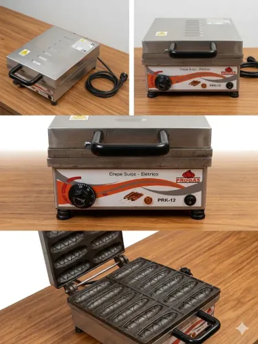 Crepeira Eletrica Profissional PROGAS - PRK-12