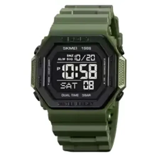 SKMEI-Relógio de pulso militar impermeável masculino, despertador de 5bar, luz traseira, r