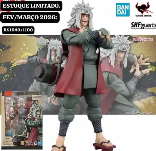 S.H.figuarts Bandai - Jiraya Tamashii web - Novo