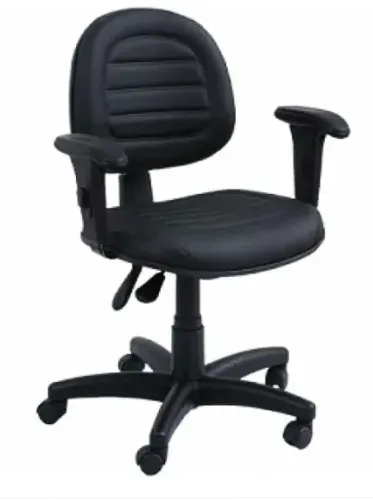 Cadeira digitador giratória c/ braço com costura back sYstem
